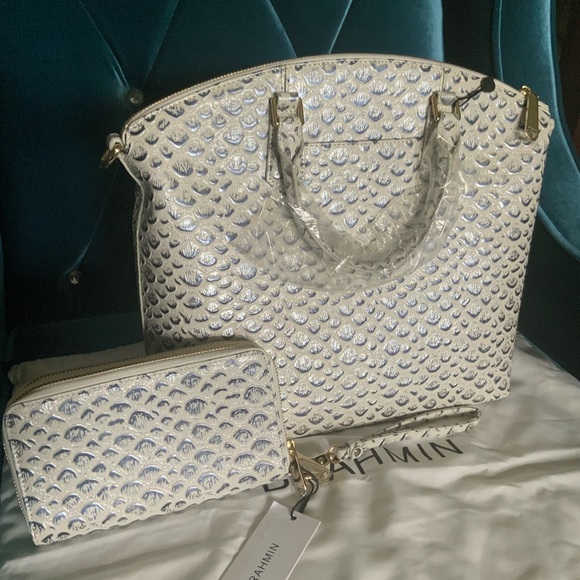 Brahmin Large Duxbury Zora Wallet 'Creme Vreeland' - Picture 2 of 12